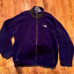 The North Face Navy Blue Fleece Jacket-XXL